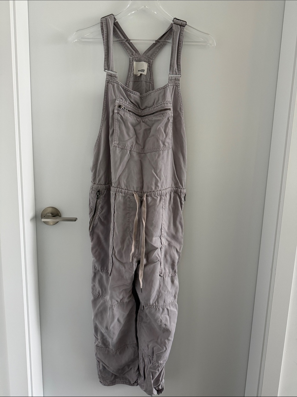 Aritzia Wilfred Free Relaxed Utility Overalls - Gray